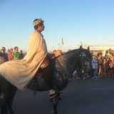 Il duca Argiro in sella a suo cavallo